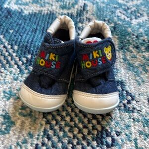 Blue and White Kids Shoes